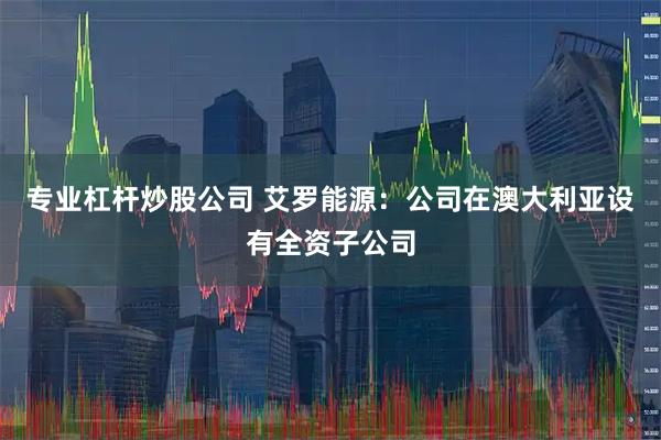 专业杠杆炒股公司 艾罗能源：公司在澳大利亚设有全资子公司